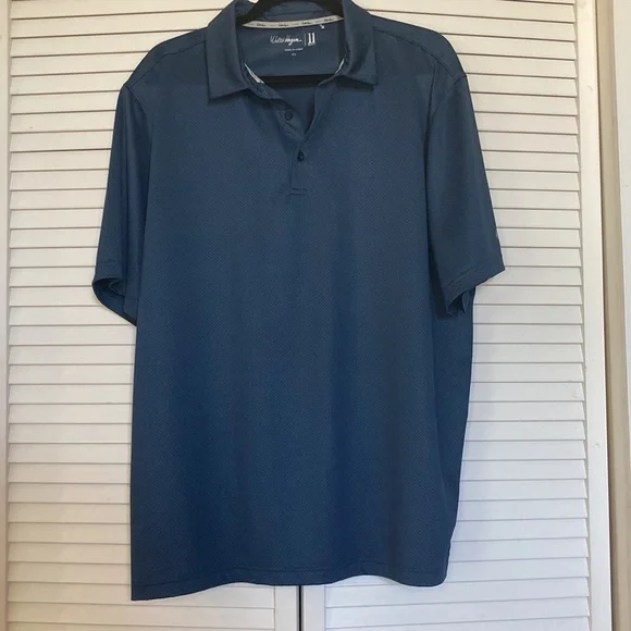 WALTER HAGEN GOLF SHIRT MEN SIZE XL BLUE ATHLETIC - Picture 1 of 11